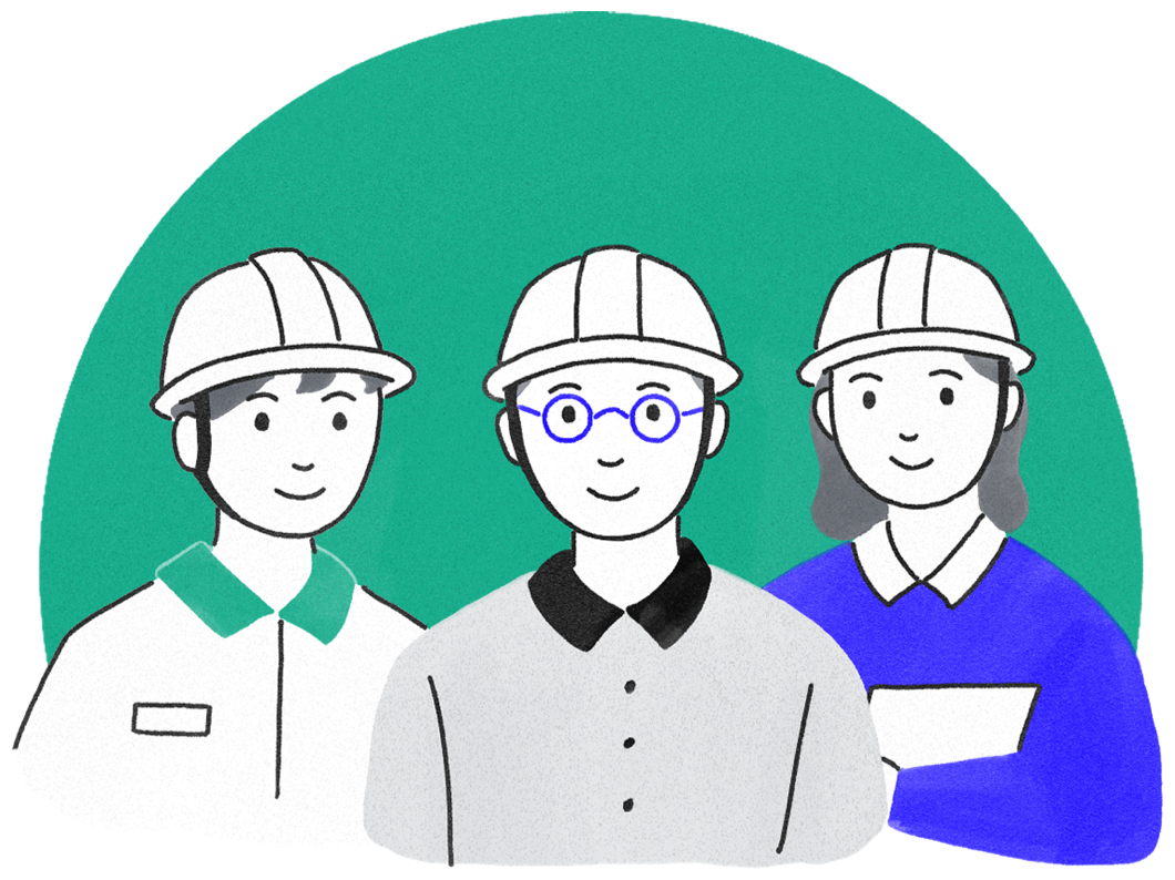 일하는 사람들 일러스트레이션